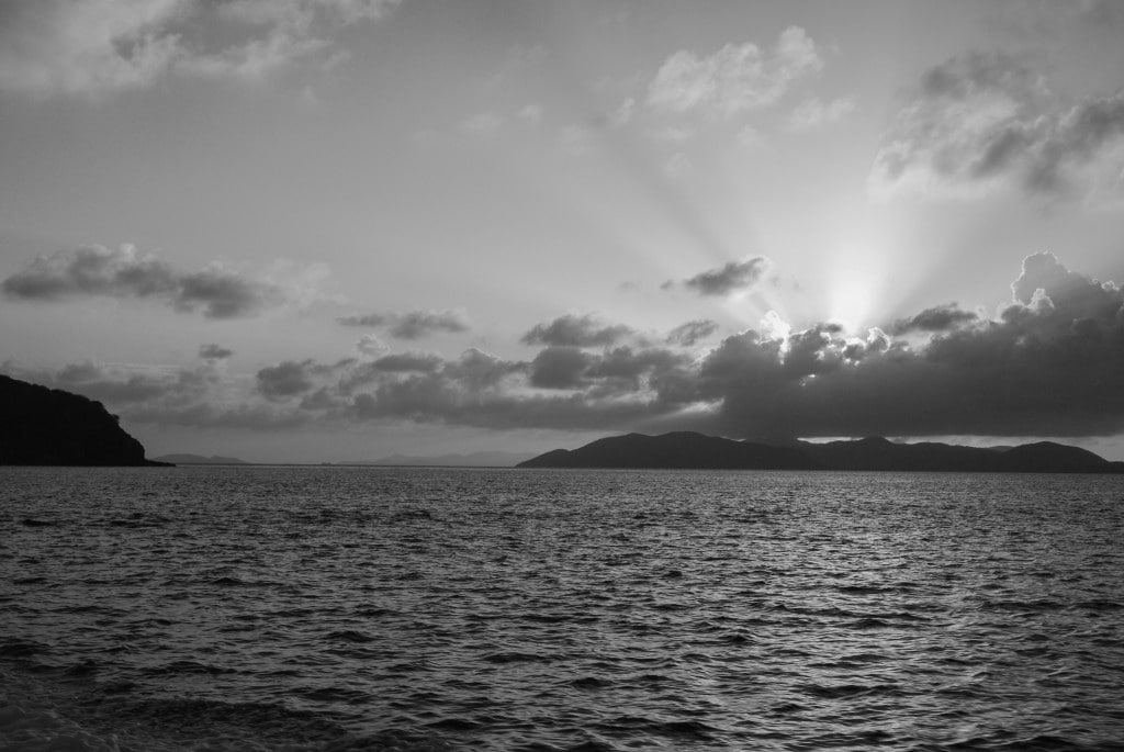 Sunset in Virgin Gorda, BVI.