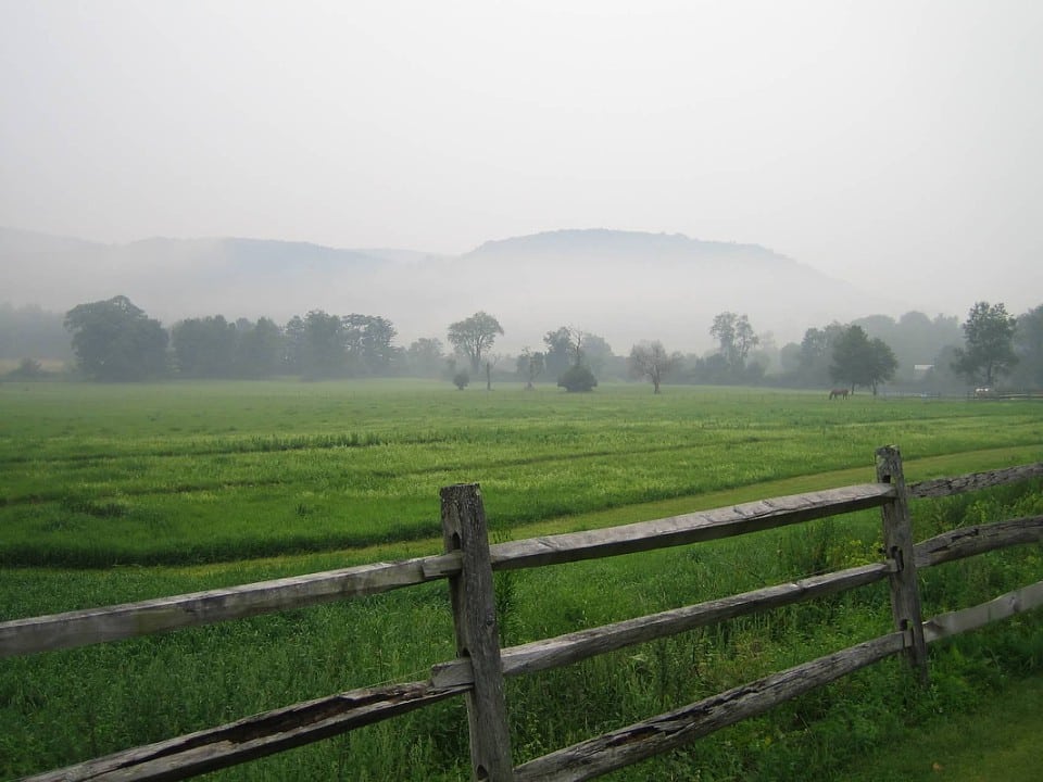 Early morning mist in the Tyringham Valley, MA