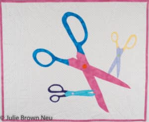 Running with Scissors Quilt - 24" x 20"