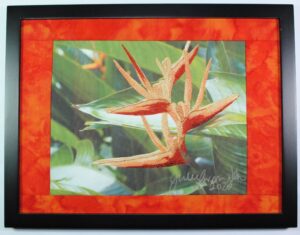 bird of paradise thread painting