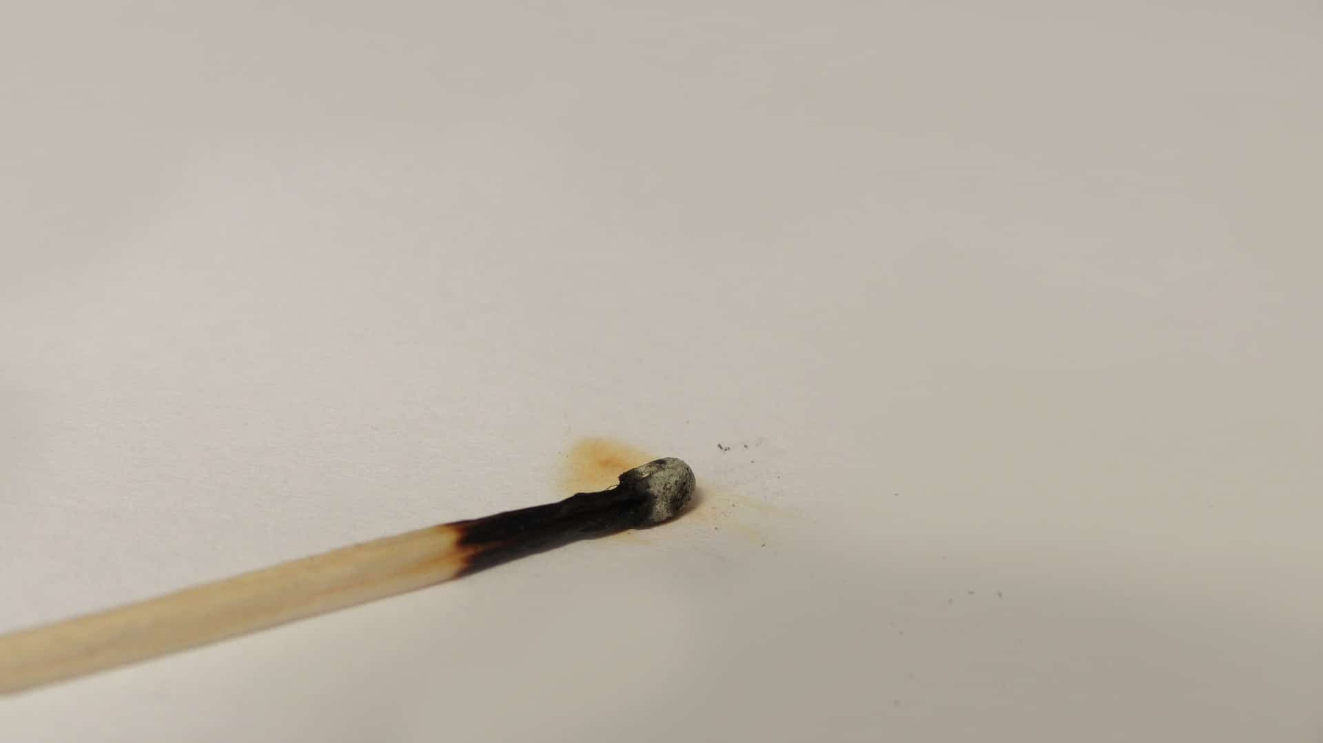 burnt match